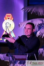 Nick Tsinonis, CEO of Intro Analytics at the 2011 Internet Dating Industry Awards Ceremony in Miami