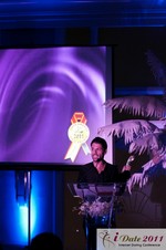 Joel Simkhai, CEO of Grindr at the 2011 iDate Awards