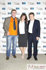 Cupid.com PLC Team at the 2011 iDateAwards in Miami held at the National Hotel