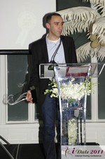 Sam Yagan, CEO of OK Cupid at the 2011 iDateAwards in Miami held at the National Hotel